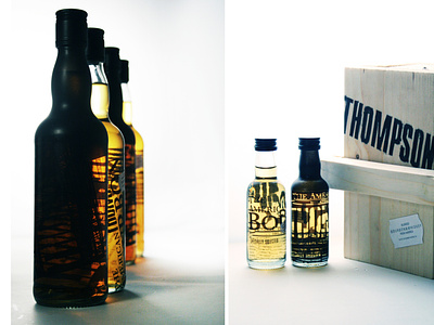 Thompson Whiskey&Bourbon branding design graphic design photography typography