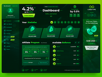 Dashboard Crypto Tool