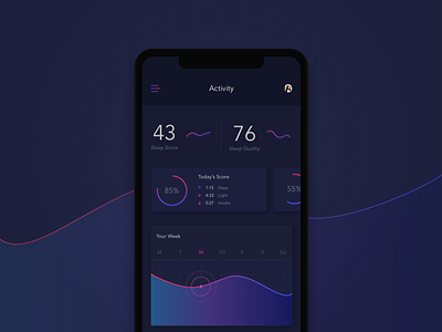 Sleep Tracker App app app design flat interface ios sketch tracker ui ux