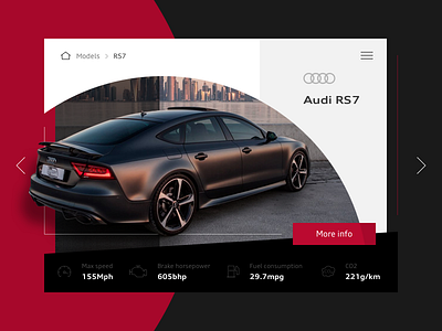 Audi car model selector audi car model rs7 slider viewer