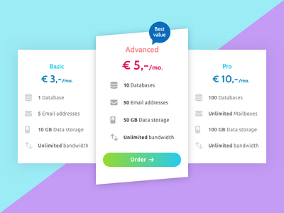 Pricing Table UI