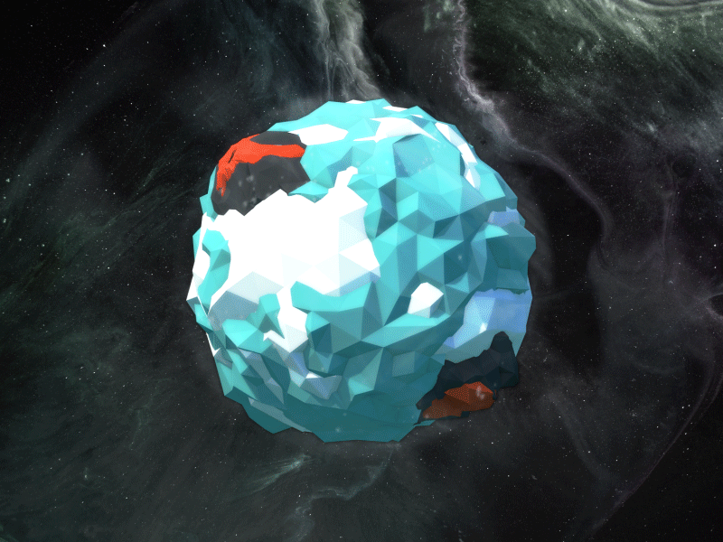 Unpublished Mobile Game - Planets [6/9] 3d adobe after effects art cinema 4d cinema4d design graphic illustration low poly lowpoly milkyway photoshop planet red sci fi space star volcano white