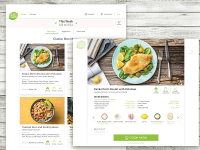 Hello Fresh website redesign cards cook food hellofresh popup redesign steps ui ux website