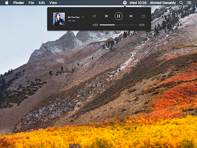 Spotify widget black dark electron music spotify ui ux widget