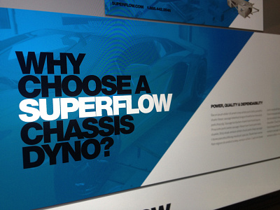 Superflow Brochure blue bold brochure clean diagonal lines minimal sharp