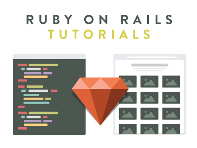 Ruby On Rails Tutorials browser coding illustration rails ruby ruby on rails text editor ui