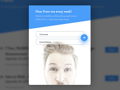 Daily Design 005 - Email Newsletter Signup Modal