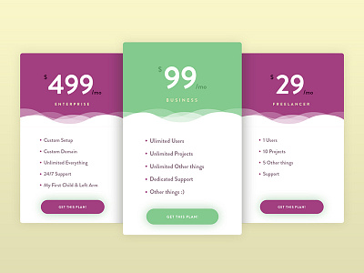 Daily Design 007 - Pricing Table