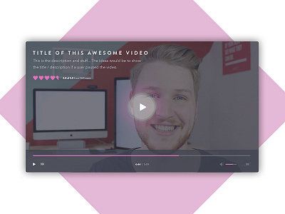 Daily Design 008 - Video Player daily design dailyui ui video player