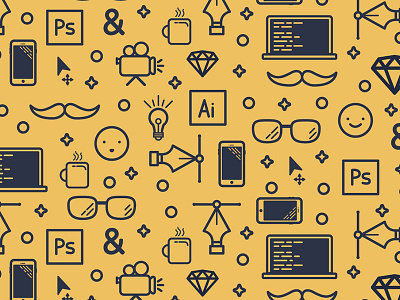 Daily Design 031 - Background Icon Pattern