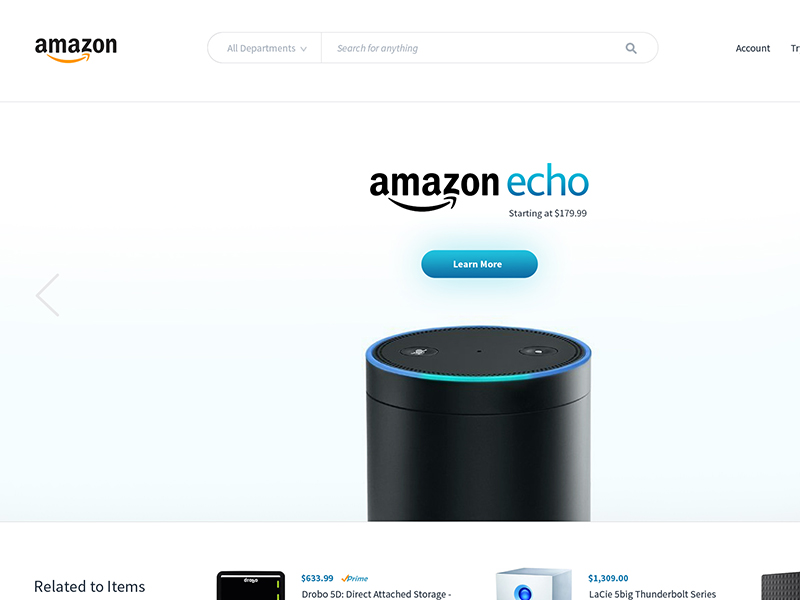 Daily Design 034 - Amazon Redesign by Mackenzie Child on Dribbble