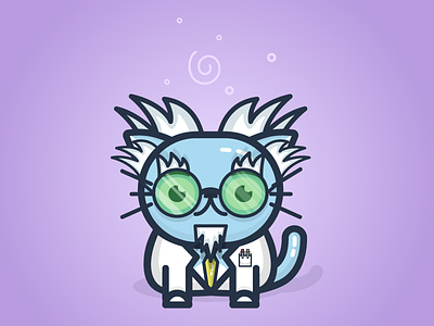Mad Scientist Chico cat character chico illustration kitty mad scientist
