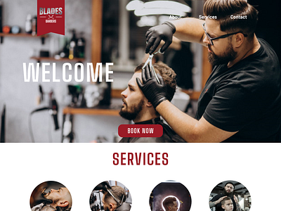 Blades Barbers - Home page