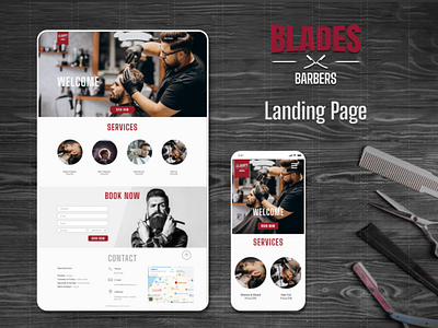 Blades Barbers_Landing Page