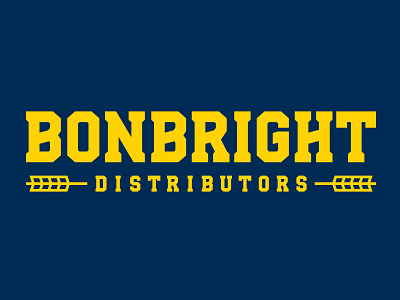Bonbright Used Type barley beer custom distributors typography wheat