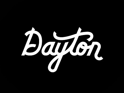 Dayton dayton lettering ohio script type typography