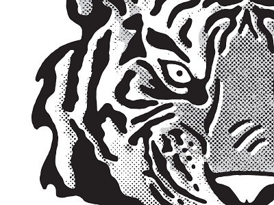 Tiger bitmap illustration tiger