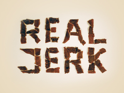 Beef Jerky Type beef jerky typography