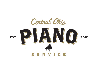 Piano Logo No. 2 logo piano typography