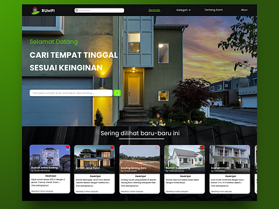 Property Website app design ui