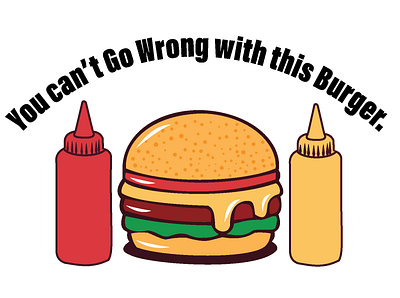 Burger Illustration and Slogan For a Local Food Brand branding design graphic design ill illustration logo typography