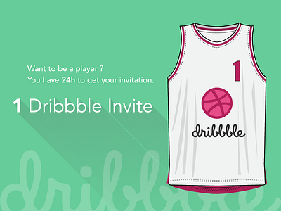 1 Dribbble Invite debut design draft dribbble dribbbledraftday giveaway graphic design invitation invite player shot ui