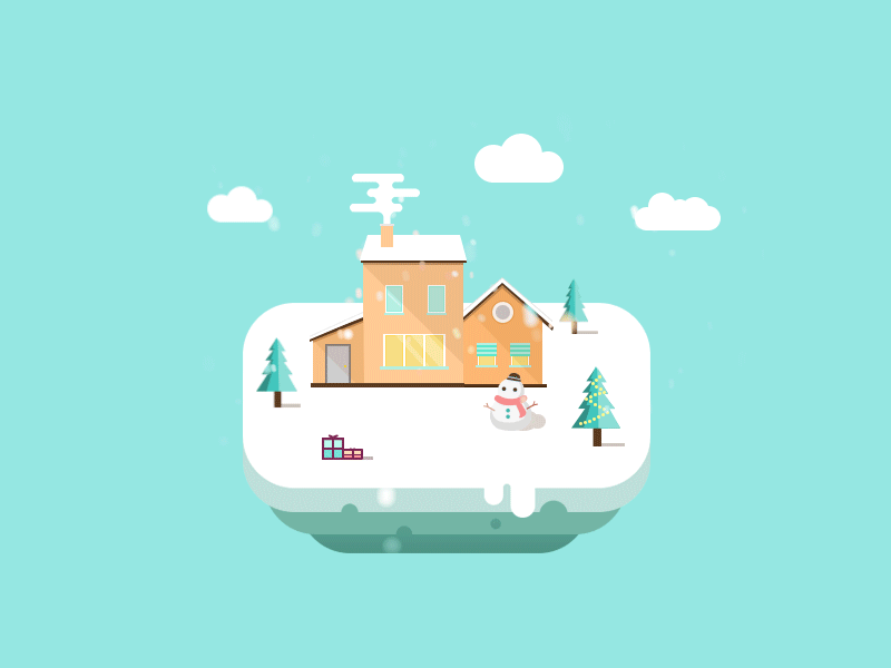 Happy winter! app gif snow ui winter