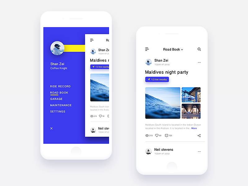 Guide application by shanzei on Dribbble