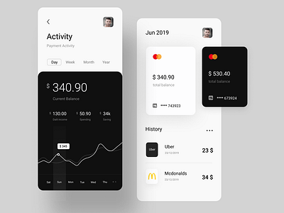 Financing App app design minimal ui ux web website