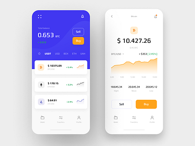 Crypto Exchange app app design application creative crypto cryptocurrency design exchange exchange rate minimal ui ux vector web website