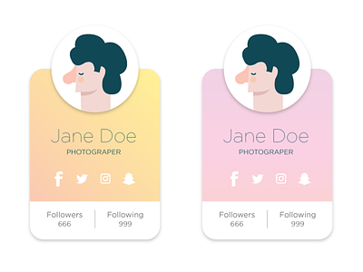 Woman Profile character followers profile social woman