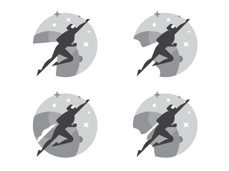 Jetpack Logo (gif) planet logo badge jetpack jet pack earth space nasa flame steam