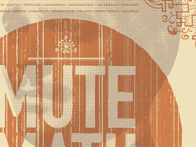 MuteMath Poster band mutemath poster screen print