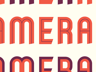 New typeface font inline ribbon typeface