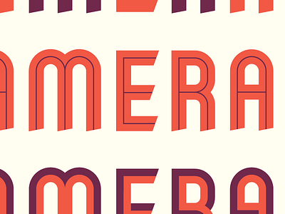New typeface font inline ribbon typeface