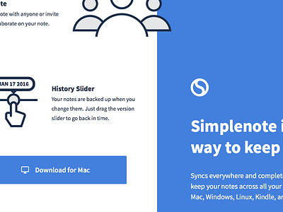 New Simplenote Site