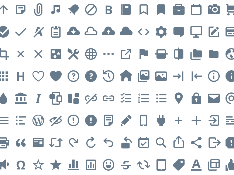 Open Source Gridicons by Dave Whitley for Automattic on Dribbble