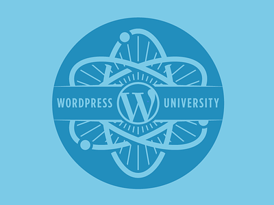 WordPress University atom logo school seal teach university wordpress