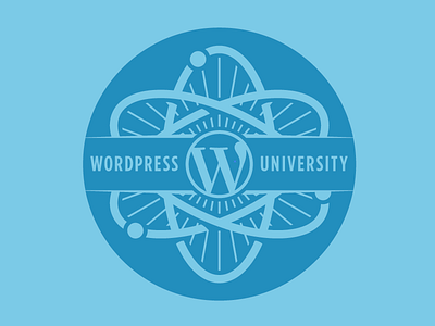 WordPress University atom logo school seal teach university wordpress