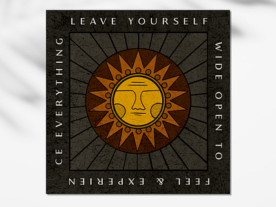 SUN design illustration poster procreate sol square sun texture