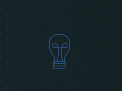 Light Bulb Animation 💡 aftereffects animation blue business cool gif icon light lightbulb movement