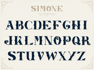 Simone Custom Font Design