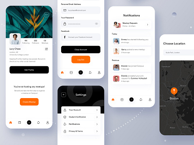 Campus - Meetup App 🤘 by Jabel for Solace on Dribbble