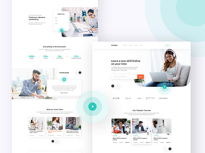 Education Landing page by Jabel on Dribbble