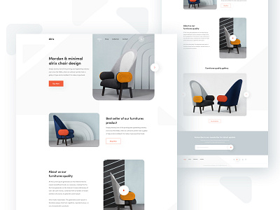 Chair Home page concept agency best design 2019 best team chair chair website ecommerce ecommerce landingpage minimal typography ui ux web website