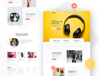 Sassnex- V2, Headphone Product Landing page