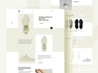 Sneakers- Home page concept- bestshot-2019 creative e-commerce freelancer minimal product remote shoe sneakers sneakers home page team typography uidesign uxdesign visual website