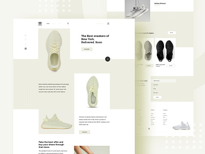 Sneakers- Home page concept- bestshot 2019 creative e commerce freelancer minimal product remote shoe sneakers sneakers home page team typography uidesign uxdesign visual website