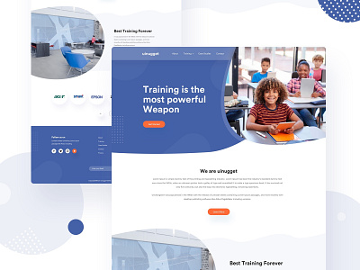 Training Home page concept agency design e commerce freelancer hiring homepage job minimal product remotejob typography ui visualdesign web website