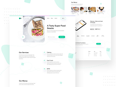 uin Food agency design e commerce food food app freelancer hotel landing page minimal product responsive restaurant restaurant app template typography uinugget visual visualdesign web design website